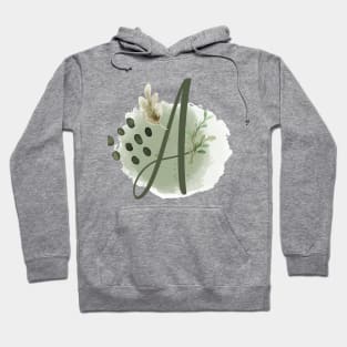 A Floral Letter Capital letter A | Monogram, Sticker Hoodie